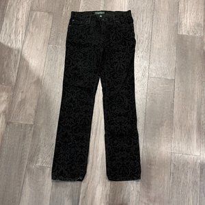 EUC Ralph Lauren Velvet Burnout Jeans - 10